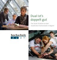 Dual ist's doppelt gut - Hochschule dual