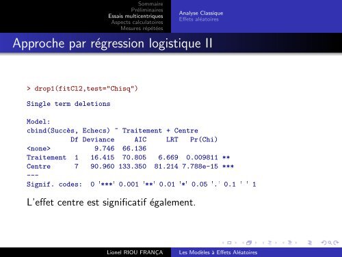 Les Modèles à Effets Aléatoires - Christophe Genolini