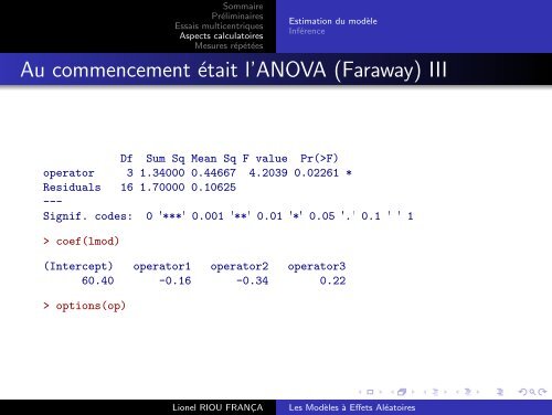 Les Modèles à Effets Aléatoires - Christophe Genolini