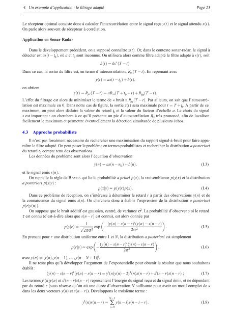 Signaux aleatoires