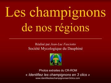 Société Mycologique du Dauphiné - Identifiez les champignons... en