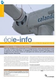 Télécharger éole-info n° 26 - Suisse-Eole