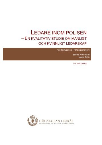 LEDARE INOM POLISEN - BADA - Högskolan i Borås