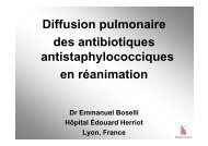 Diffusion pulmonaire des antibiotiques antistaphylococciques en ...