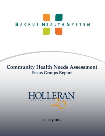 Community Health Needs Assessment - The William W. Backus ...