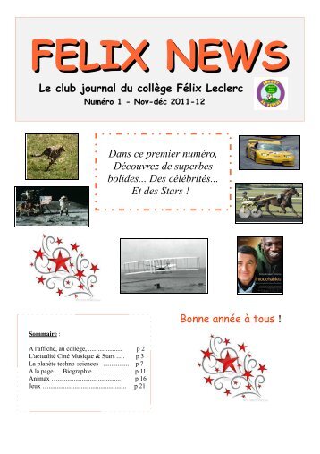 Le club journal du collège Félix Leclerc - Etab.ac-caen.fr