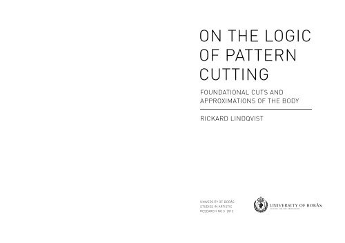 on the logic of pattern cutting - BADA