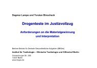 Drogenteste im Justizvollzug - Anforderungen an die ... - Bagaep.de