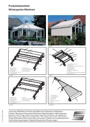 Wintergarten-Markisen Produktdatenblatt - Balkon-Zaun.de