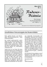 Ruderer-Blättla Nr. 3 - Bamberger Rudergesellschaft von 1884 e.V.