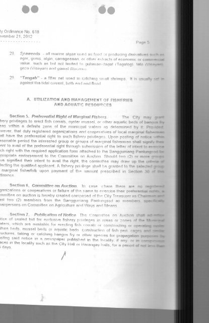 City Ordinance No 618 - Bacolod City