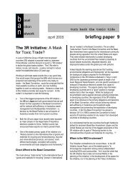 briefing paper 9 The 3R Initiative - Basel Action Network