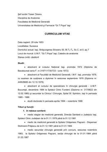 cv prof botez doc gr t popa