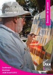 Dossier de presse- Artistes en ville 2012 - Dax