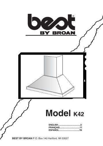 Model K42 - BEST Range Hoods