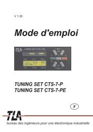 Mode d'emploi - tuning-set.de