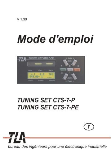 Mode d'emploi - tuning-set.de