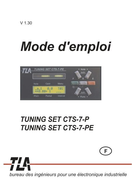 Mode d'emploi - tuning-set.de