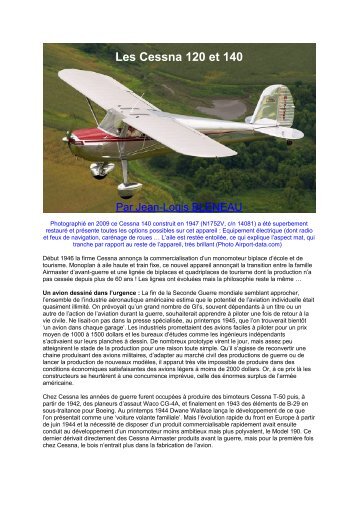 Cessna 120 et 140 - Richard FERRIERE