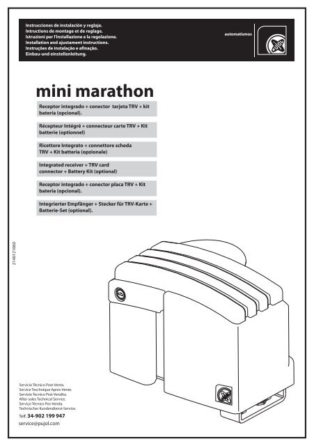 mini marathon instruccions 2140121060 - Automatismos Pujol