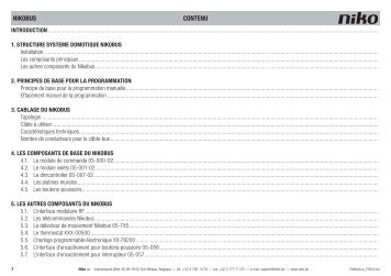 Téléchargez ici le manuel du matériel pour Nikobus