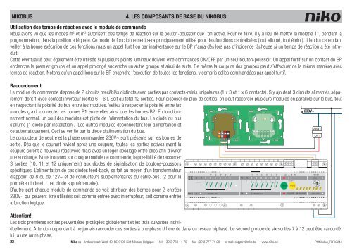 Téléchargez ici le manuel du matériel pour Nikobus