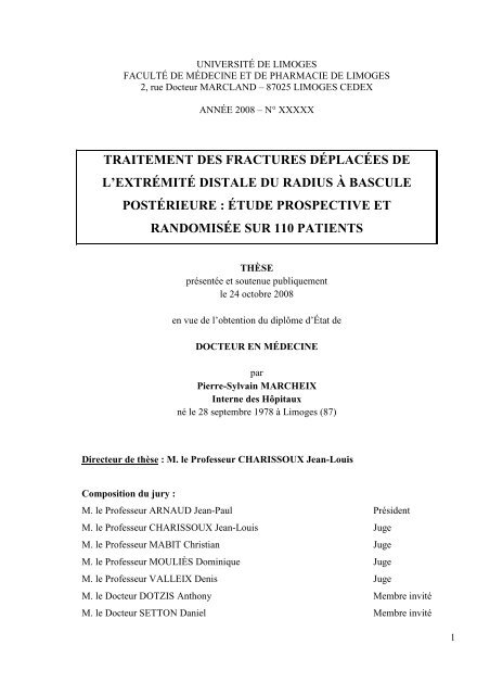 Pierre Sylvain Marcheix Desc Orthopedie