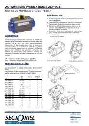 ACTIONNEURS PNEUMATIQUES ALPHAIR - Technoprocess