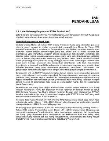 PENDAHULUAN - BAPPEDA Aceh