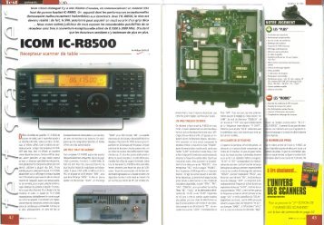 IC-R8500 CB CONNECTION MARS 2003 - Icom France