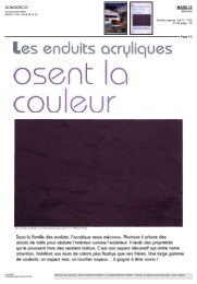 les enduits acryliques - Marius Aurenti