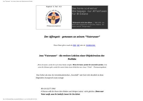 Jesu "Vaterunser" - die weitere Lektion einer ... - Bare-jesus.net