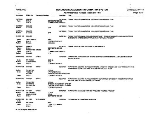 View Document Here - Hanford Site