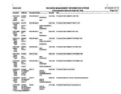 View Document Here - Hanford Site