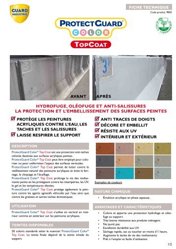 hYdroFuge, oléoFuge eT ANTi-sAlissures lA ... - Guard Industrie