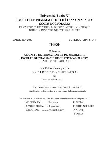 Université Paris XI THESE - iramis - CEA