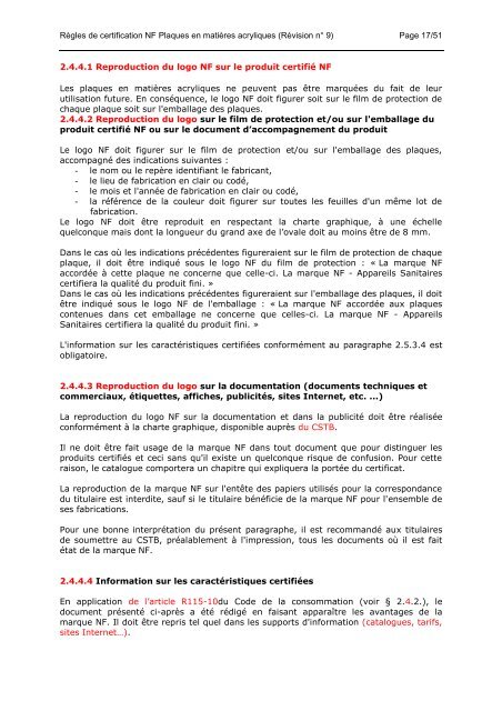 GUIDE DE REDACTION DES REGLES (REFERENTIEL) DE ... - CSTB