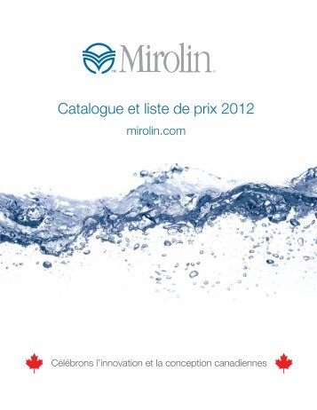 Télécharger la liste des prix Mirolin 2012