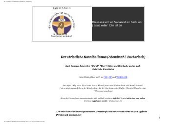 Der christliche Kannibalismus (Abendmahl ... - Bare-jesus.net