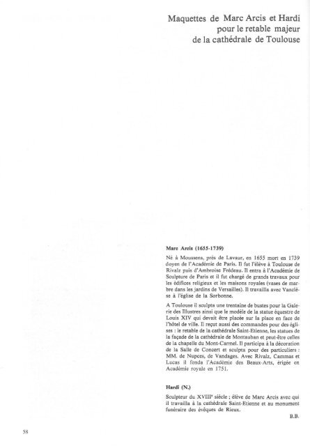 Bilan des acquisitions de 1984 - Musée des Augustins