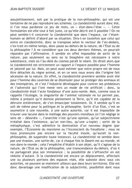 Clandestin-en-Un - Revue Onphi p.69 - 2009 - Xavier Pavie