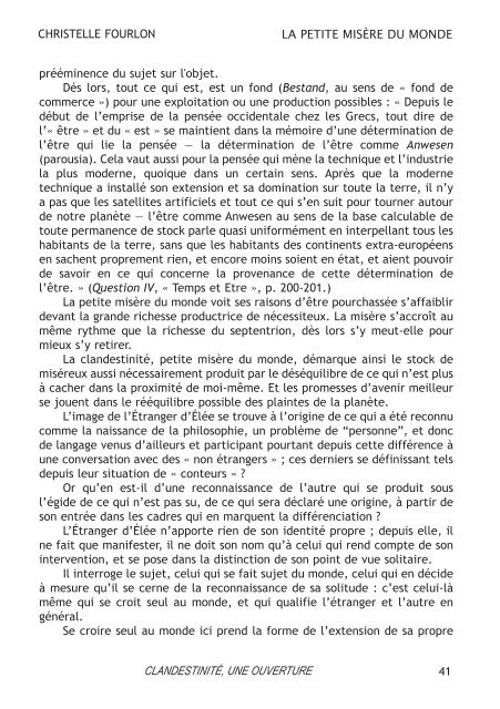 Clandestin-en-Un - Revue Onphi p.69 - 2009 - Xavier Pavie