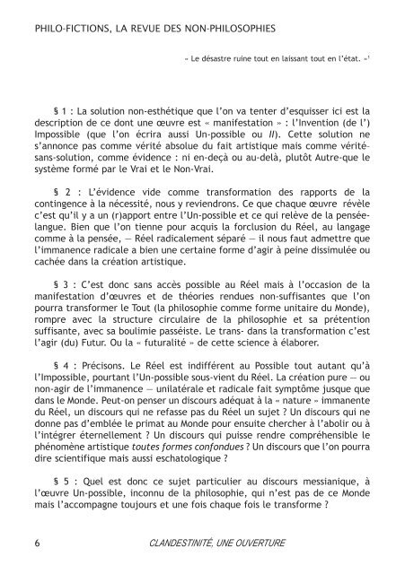 Clandestin-en-Un - Revue Onphi p.69 - 2009 - Xavier Pavie