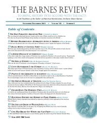 Table of Contents - The Barnes Review