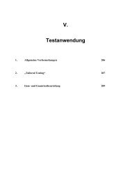 V. Testanwendung - Dr. Jochen Beck
