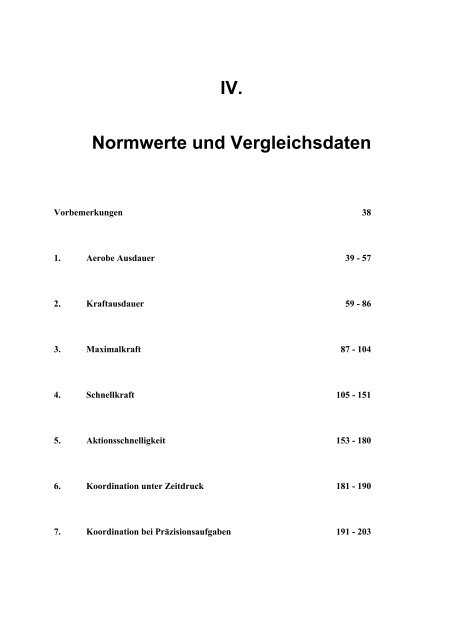 IV. Normwerte und Vergleichsdaten - Dr. Jochen Beck