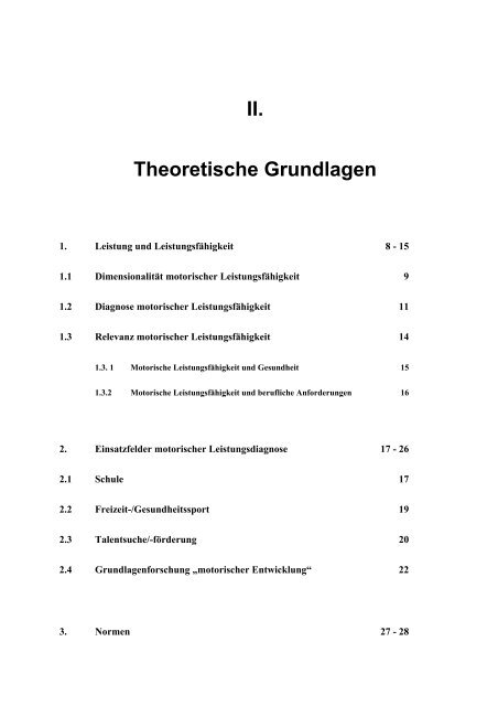 II. Theoretische Grundlagen - Dr. Jochen Beck