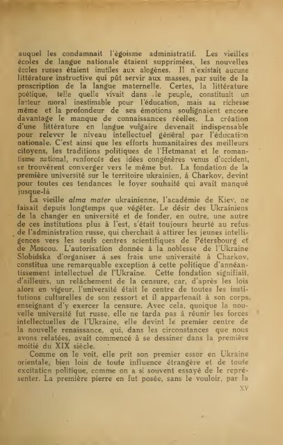 Anthologie de la littérature ukrainienne jusqu'au milieu du XIXe siècle