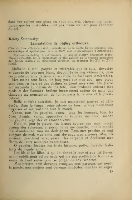 Anthologie de la littérature ukrainienne jusqu'au milieu du XIXe siècle