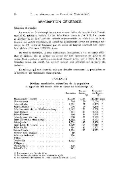 PQ36 Étude pédologique du comté de Maskinongé - IRDA